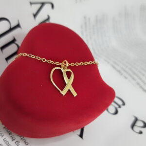 צמיד לב חלול וסמל 'סרט צהוב'