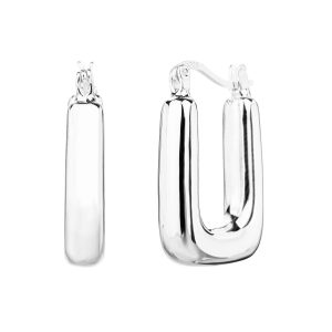 עגילי מלבני חלק