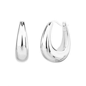 עגילי מלבן מעוגל