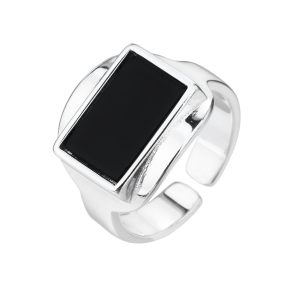 טבעת אוניקס מלבן