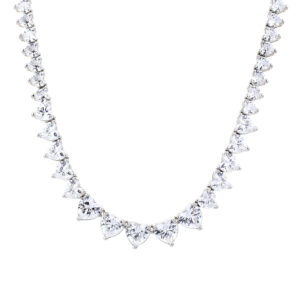 שרשרת טניס לבבות 4 מ"מ 45 ס"מ