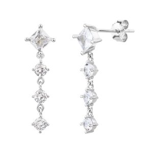 עגילי ריבוע עיגול נופל