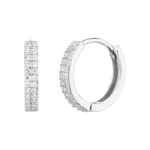 עגילי חישוק קטן 2 שורות