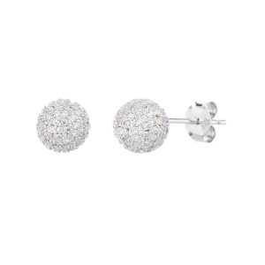 עגילי דיסקו משובץ