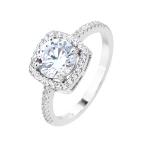 טבעת סוליטר מרובעת