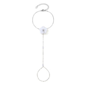 צמיד גאדי פרח לבן