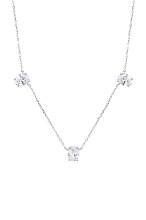 שרשרת 3 זרקונים גדולים