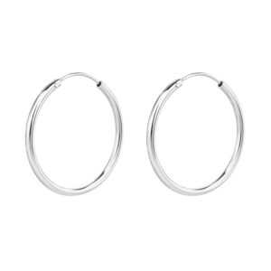 עגילי חישוק כסף 30 mm