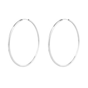 עגיל חישוק כסף 55 mm