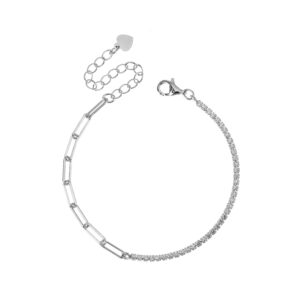 צמיד חצי טניס חצי לולאות